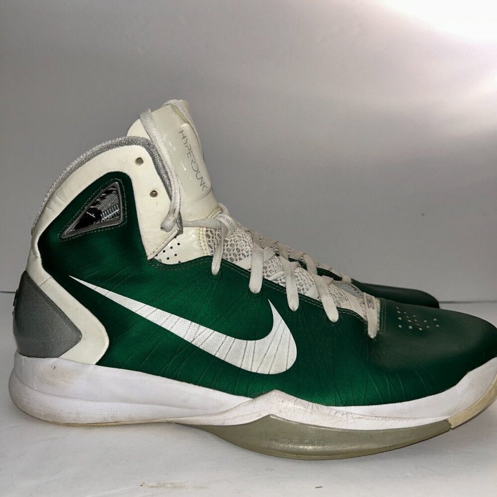 Nike Hyperdunk Leather Basketball Shoes Flywire 407627 Green 2010 Men's Size 16 - Picture 5 of 16